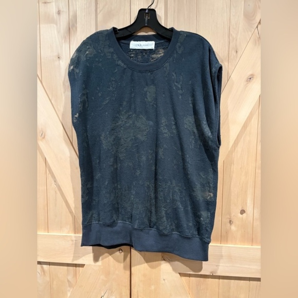 IRO Black Sheer Detail Top